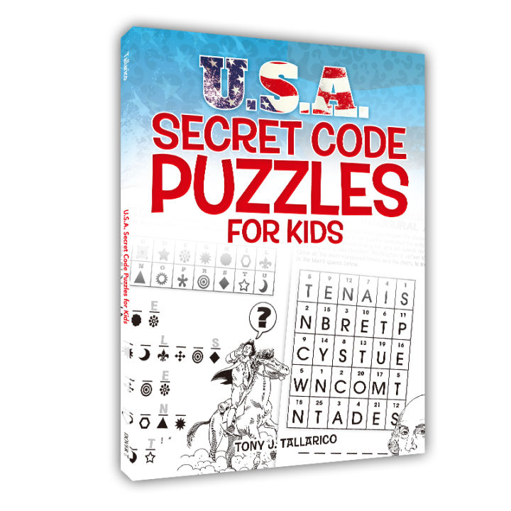 The original U.S.A. secret code puzzles for children in English will be delivered in about 3-5 days