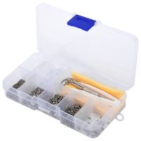 Eyeglass Sunglass Repair Kit with Screws Tweezers Screwdriver Tiny Mini Screws Nuts Assortment Glasses Repair Nose Pads