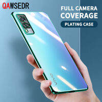 QAWSEDR เคสโทรศัพท์ Vivo Y51 Y31ชุบ Carema ป้องกัน Shockproof Soft กรอบโทรศัพท์เทอร์โม TPU สำหรับสาวขายล้างฝาครอบโทรศัพท์