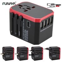 Travel Adapter International Smart Plug Adaptor Wall USB Type C Charger AC Power for USA EU UK AU US iPhone iPad Android Samsung Ratchets Sockets