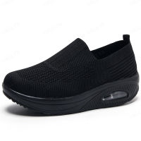 Jinli Flyweave Air Cushion รองเท้าผู้หญิงรองเท้ากีฬาลำลองใหม่ Shake Single Shoes