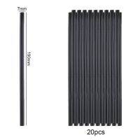 20pcsset 7mmx190mm Black Hot-melt Glue Sticks