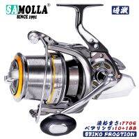 [HOT LIAXLLWISAAZH 534] โลหะตกปลา Reel Spinning Coil Salftwater 4.7:1 10 1BB 25กก. ลากเรือ Carretilha De Pesca อุปกรณ์เสริม Peche A La Carpe En Mer