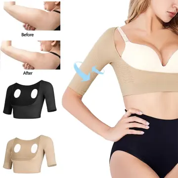 Arm Shaper for Women Post Surgery Arm Lipo Compression Sleeves Slimming Arm  Faja Front Closure Shapewear Bra