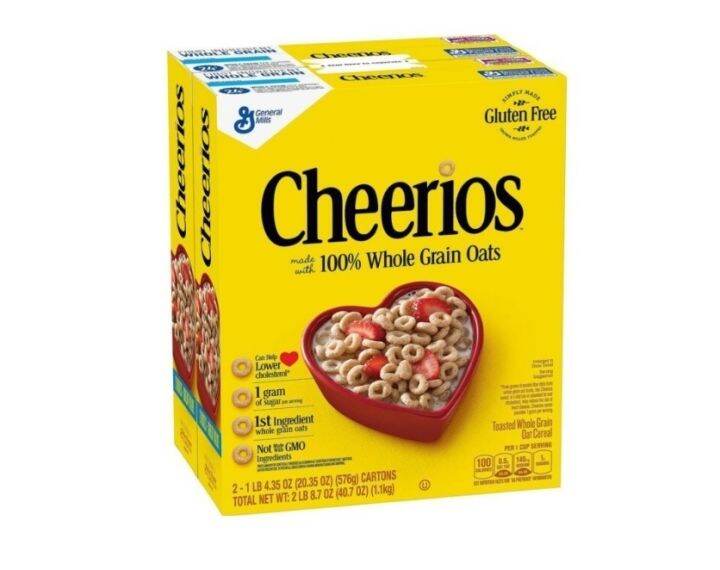 General Mills Cheerios Gluten Free Toasted Whole Grain Oat Cereal 2 x