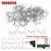 1000pcs Welding Nails Stainless Steel Hot Stapler S Wave Staples Plastic Repair Welding Machine Bumper Soldering Tools