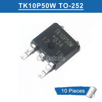 10Pcs TK10P50W TO-252 K10P50W TO252 SMD 9.7A/500V N-Channel MOSFET ทรานซิสเตอร์ใหม่ Original IC