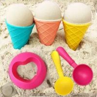 ป่าร้อน LIN431 - ✳☒ Children 39;s beach toy shovel bucket set ice cream seaside scenic spot digging sand and playing soil cake