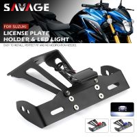 Dudukan Plat ตัวกำจัดบังโคลนรถสำหรับ SUZUKI GSXS 1000 1000F GSX-S 750 950อุปกรณ์เสริมรถจักรยานยนต์ไฟ LED ติดที่ติดท้าย