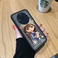 พร้อมเคสโทรศัพท์เคสสำหรับ Realme 11 5G Realme Narzo 60 5G Realme 11 Pro 5G Realme 11 Pro 5G + 5G สายรุ้งน่ารักสาวๆมีน้ำค้างแข็งโปร่งใสเคสคลุมทั้งหมดกล้องแข็งเคสใส่โทรศัพท์