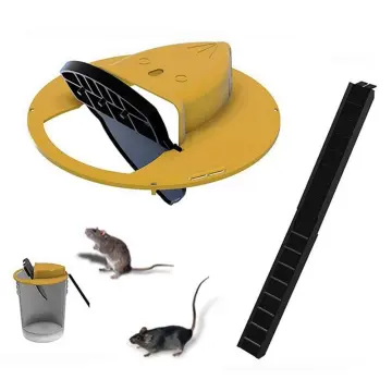 Plank Mouse Trap, Easy To Clean Humane Reusable Humane Bucket Traps  Effective Elastic For Catching Mice 