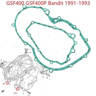 {:“-- ”ปะเก็นฝาปิดเกียร์คลัตช์ข้อเหวี่ยงสำหรับโจรซูซูกิ GSF400 GSF400P GSF 400P 1991-1993