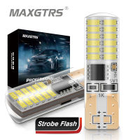 2x T10 Strobe Flashing 194 W5W 22 Led 3014SMD T10 Led Lasting Shine+Auto Strobe Flash Two modes of Operation Car light bulbs