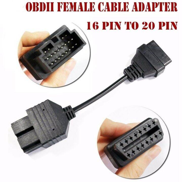 For KIA Sportage 20 pin to 16pin OBD2 Diagnostics Cable 20 Pin OBD2 Car