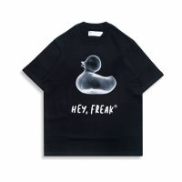 เสื้อยืด Heyfreak ทรงโอเวอร์ไซส์ Duck Black