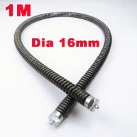 1M Long Pipe Dredging Spring 16mm Out Diameter Kitchen Toilet Drain Brush Cleaning Sewer Dredger Extension Spring With Connector Traps Drains