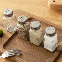 【CC】 1PCS Barbecue Pepper Glass Cruet Condiment Bottles Seasoning Cans Shakers Shaker Spice Jar