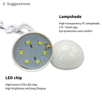 E Suggestione ไฟ LED แคมป์ปิ้ง DC5V 5W สำหรับบาร์บีคิวตกปลาไฟฉุกเฉินมือถือโคมไฟแขวนเต็นท์อุปกรณ์กลางแจ้ง