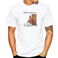 Gibby Requires Coochie T Shirt Mens Pure Cotton Novelty T-Shirts O Neck Tee Shirt Short Sleeve Tops Summer