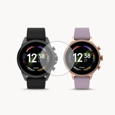 Smartwatch Tempered Glass Protective Film Guard For Fossil Gen 6 42mm 44mm Smart Watch Gen6 Screen Protector Cover Accessories Screen Protectors