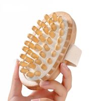 【YF】 Body Anti Cellulite Brush Soothing Wooden Essential Oil Spa Air Cushion Massage Hair Comb Scalp Dead Skin Remover