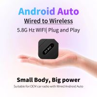 Mini Android Auto Carplay Wireless Adapter AI Box Car OEM Wired Android Auto To Wireless USB Dongle for Apple SamSung XiaoMi