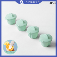 ? Homepet 4ชิ้น/เซ็ต practical CUTE EGG หม้อต้มพลาสติกไข่ poacher set KITCHEN EGG cooker เครื่องมือแม่พิมพ์ไข่พร้อมฝาปิดแปรง pancake Maker