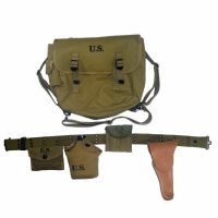 WWII US ARMY SOLDIER EQUIPMENT FULL SET M36 BACKPACK HAVERSACK 1911 HOLSTER COMBINATION MILITARY WAR REENACTMENTS