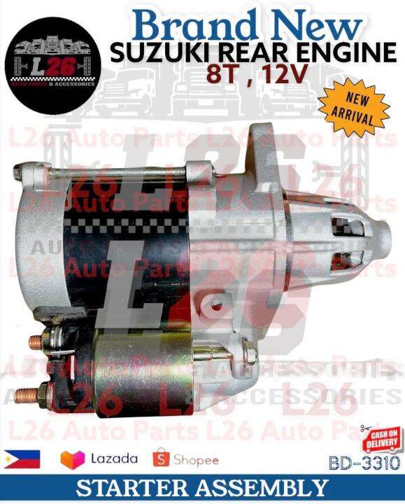 Suzuki Rear Engine STARTER ASSEMBLY 8T , 12V BD-3310 | Lazada PH