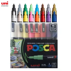 8 Uni Posca Paint Markers, PC-5M 1.8-2.5mm Medium Reversible Tips