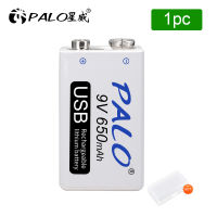 (มีในสต็อก) PALO 100 Original 6f22 9V Usb Battery 9V Rechargeable Battery Li Ion 9V Lithium Ion Batteries For Microphone **