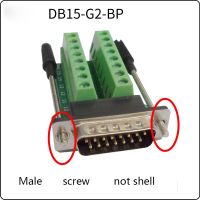 【NEW】 KLEIDEN Db15 Pin Solderless ปลั๊กตัวผู้ตัวผู้ตัวเมียพร้อมขั้วต่อ2ช่องต่อ