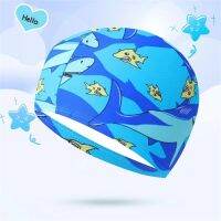 【CW】Cute Cartoon Pattern Baby Swimming Cap Men Women High Elastic Swimming Cap Comfortable Swiming Pool Water Sport Protect Ears Hat