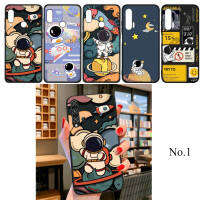 83FFA Space Moon Astronaut NASA อ่อนนุ่ม High Quality ซิลิโคน TPU Phone เคสโทรศัพท์ ปก หรับ Huawei P10 P20 P30 Pro Lite Y5P Y6 Y6P Y7A Y8P Y9A Y8S Y9S Y7 Y9 Prime