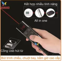 [HCM]Bút Trình Chiếu Viboton PP-930 Kiêm Chuột Bay- Điều chỉnh âm thanh, Đèn Laser - Hàng Chinh Hãng, Full Box - BH 06 T