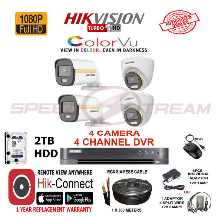 hikvision 2mp 4 channel dvr price