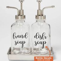 【LZ】✎  2Pcs Hand Soap Dish Soap Bottle Labels Sticker Decal  Santizer Kitchen Bathroom Bottle Lotion Santizer Vinyl Decor