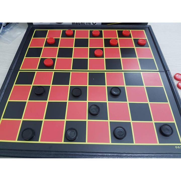 checkers-no-o02-กระดานหมากฮอส-แม่เหล็ก-ขนาดมาตรฐาน-30x30-ซม