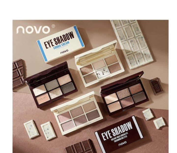 novo-eye-shadow-cookie-cream-charming-big-eyes-อายแชโดว์-no-5394-ของแท้-พร้อมส่ง