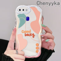 เคส Chenyyka สำหรับ OPPO R17 R15 Pro หลากสีน่ารักกราฟฟิตีศิลปะภาพวาดกราฟฟิตีเคสโทรศัพท์โปร่งใสซิลิโคนหนาป้องกันการตกเนื้อครีมขอบนุ่มเคสใส