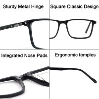 OCCI CHIARI Eyeglasses Frames Men Myopia Square Glasses Frame Fashion Optical Prescription Spectacles Clear Lens Fake Eyewear