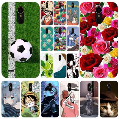 เคสสำหรับ LG โทรศัพท์น่ารัก K10 2017 X400 LG K20 Plus M250N 5.3 "เคสนิ่มลายรูปการ์ตูนสำหรับเด็กผู้หญิงฟุตบอล