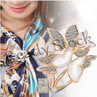 【hot sale】 ✽ B36 Korean fashion butterfly high-grade imported brooch ring tudung bawal