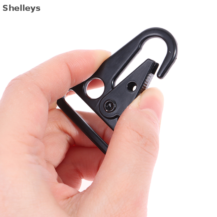 shelleys-อะไหล่มีตะขอ2ชิ้นสำหรับหัวเข็มขัด-carabiner-ปากนกอินทรีอะลูมินัมอัลลอย