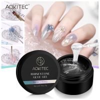 Aokitec Rhinrstone Glue Gel 5g/0.18oz Strong Adhesive Glue for Crystal Gems Jewelry Decoration Nail Art DIY Adhesives Tape