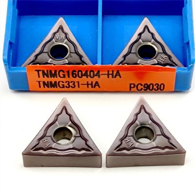 TNMG160404 TNMG160408 HA PC9030 สแตนเลสสตีลเครื่องมือกลึงภายนอกใบมีดโลหะผสมแข็งเครื่องกลึงคาร์ไบด์แทรก TNMG 160404 160408