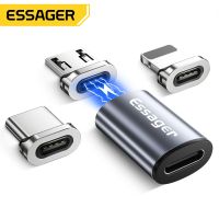 [A Necessary]☼♣Essager อะแดปเตอร์ไมโคร USB แม่เหล็กชนิด C สำหรับ iPhone Samsung Xiaomi ตัวเมียเป็นขั้วต่อแปลงแม่เหล็กสายเคเบิลตัวผู้