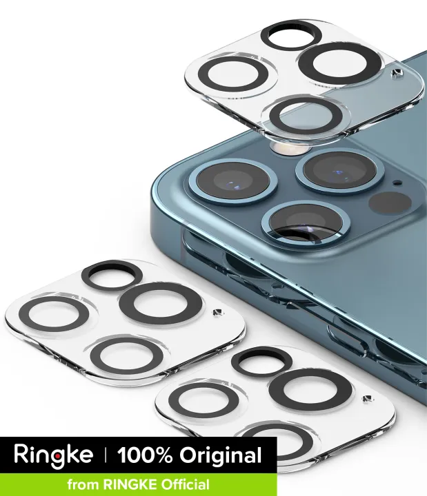 Ringke Invisible Defender Tempered Camera Glass (3 Pack) for iPhone 12 Pro Max Camera Lens