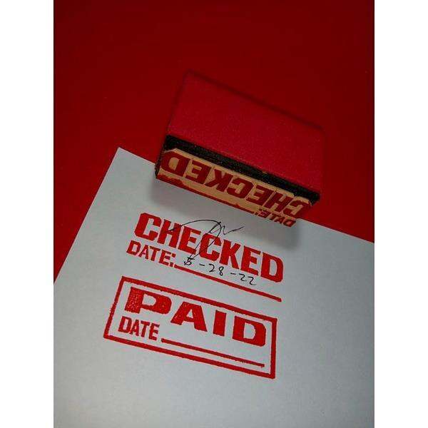 PAID /CHECKED/RELEASED/RECORDED/DELIVERED/Rubber Stamp Lazada PH