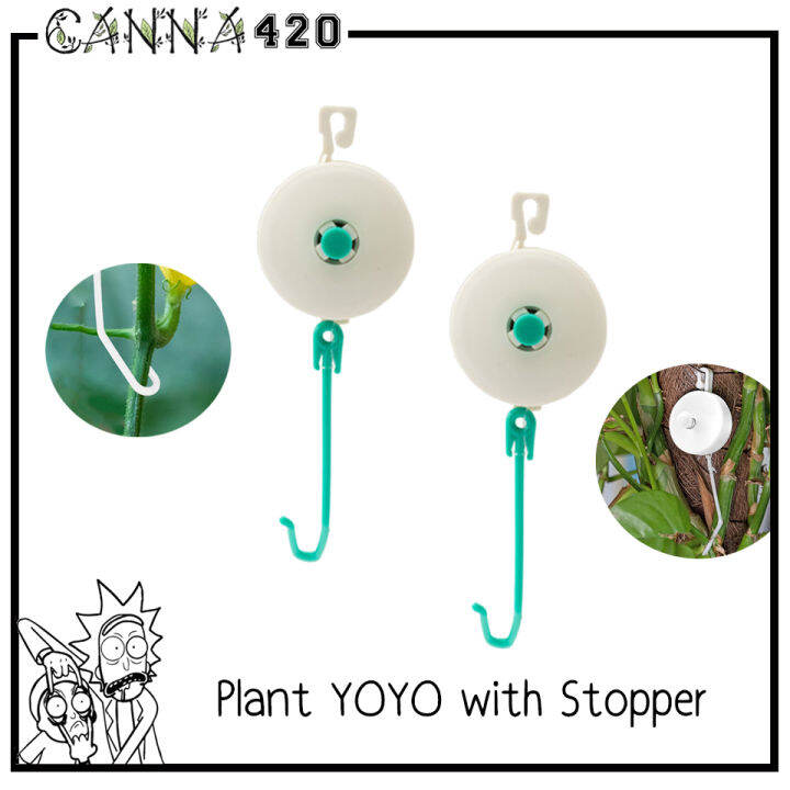 Plant Yoyo Grow Hanger with Stopper, Adjustable Indoor Plant Support Yo